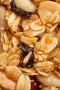 Texture of granola bars closeup, diet, proper nutrition Royalty Free Stock Photo