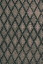 Texture of gray fabric with rombic pattern
