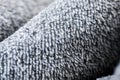 Texture is a gray fleece material. soft to the touch fabric, pleasant to the skin Royalty Free Stock Photo