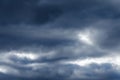 Texture of a gray sky with clouds Royalty Free Stock Photo