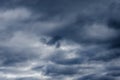 Texture of a gray sky with clouds Royalty Free Stock Photo