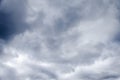 Texture of a gray sky with clouds Royalty Free Stock Photo