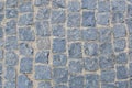 Texture of gray street pavers