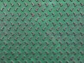Texture of green and grunge rusty steel plate Royalty Free Stock Photo