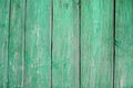 Texture of green planks of wood Royalty Free Stock Photo