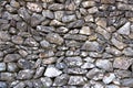 Texture of a grey granite stone wall for background Royalty Free Stock Photo
