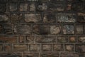 Grungy dark and odd shaped brick texture