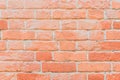 Texture of grungy dirty red brick wall. For background, wallpaper or banner design Royalty Free Stock Photo