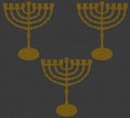 Hanukkah Gold Menorah Hanukkiah Chanukah Vintage Texture Hanukkah Gray 2023