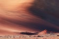 Texture of a huge dune in the Valley of the Moon, in the desert Royalty Free Stock Photo