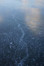 Texture of ice skating rink outdoors