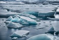Texture of icebergs surface in cenital view Royalty Free Stock Photo