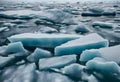 Texture of icebergs surface in cenital view Royalty Free Stock Photo