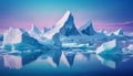 Texture of icebergs surface in cenital view Royalty Free Stock Photo