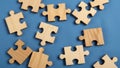 Texture and interlocking shapes typical of jigsaw puzzles. The background Royalty Free Stock Photo