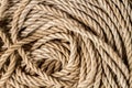 The texture of an intertwined old rope. Royalty Free Stock Photo
