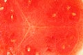 The texture of the juicy pulp of red watermelon close-up, full screen as a background Royalty Free Stock Photo