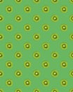 texture. Kiwi repeating seamless pattern on green background. Kiwi is cut.