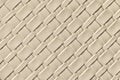 Texture of light beige and sand leather background with wicker pattern, macro Royalty Free Stock Photo