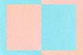 Texture of light blue and pink paper background with geometric shape and pattern, macro. Craft coral cardboard Royalty Free Stock Photo