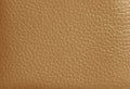 Texture of Light Brown Colored Genuine Leather, Closed up for Background Royalty Free Stock Photo