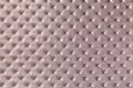 Texture of light brown leather background with capitone pattern, macro Royalty Free Stock Photo