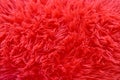 Texture of long red synthetic fibers Royalty Free Stock Photo