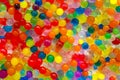 The texture is a lot of different color balls. Set of multi-colored orbeez. Many multicolored orbits Royalty Free Stock Photo