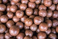 Texture of macadamia nuts