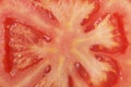 Texture macro sliced tomatoes