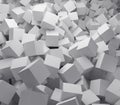 Texture of many square blocks. 3d render