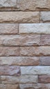 Texture of marble tiles and stone brick on the facade of the wall. Royalty Free Stock Photo