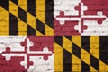 Texture of Maryland flag Royalty Free Stock Photo