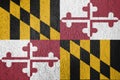 Texture of Maryland flag. Royalty Free Stock Photo