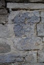 Texture. Masonry. Fragment of the ancient wall. Vertical. Royalty Free Stock Photo