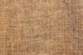 The texture of the material with a rough weaving of linen fibers of brown color. Burlap for decoration and design of web page and