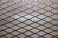 texture mesh metal rhombus close-up background top view