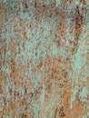 Texture of metal rusty wall brown blue background. Paint rusty textured metal background. Cracked paint, rust surface. Royalty Free Stock Photo