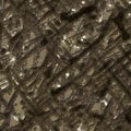 The texture of the metal surface of the meteorite.