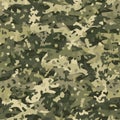 Texture military camouflage seamless pattern. Abstract army vector illustration Royalty Free Stock Photo