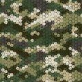 Texture military camouflage seamless pattern. Abstract army vector illustration Royalty Free Stock Photo