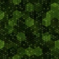 Texture military dark green colors forest camouflage seamless pattern Royalty Free Stock Photo