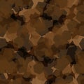 Texture military camouflage seamless pattern. Abstract army vector illustration Royalty Free Stock Photo