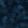 Texture military marine blue colors forest camouflage seamless pattern Royalty Free Stock Photo