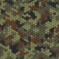 Texture military camouflage seamless pattern. Abstract army vector illustration Royalty Free Stock Photo