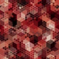 Texture military red and brown rust colors urban camouflage seamless pattern Royalty Free Stock Photo