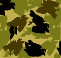 The texture of a military uniform. Vector illustration.