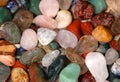 Texture, mix of colored gemstones