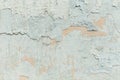 The texture of the mottled shabby wall, painted blue and gray pl