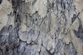 Texture of a mountain gray-blue rock wall